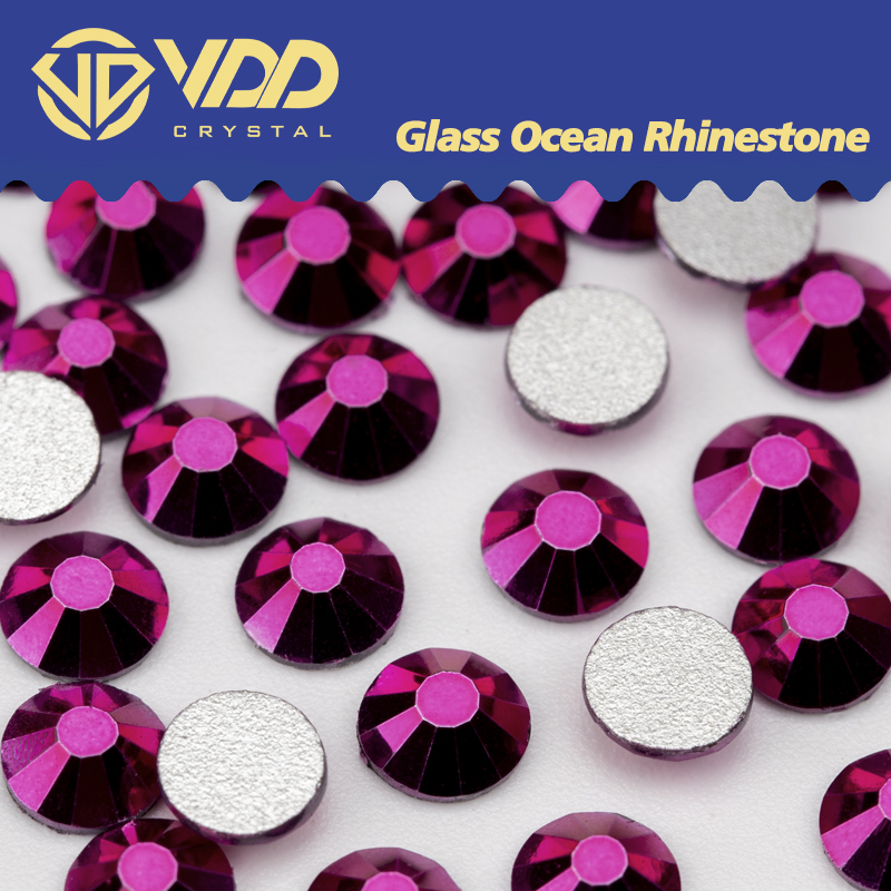 Nail Art Fuchsia - VDD 161 metaliczna fuksja SS4-SS30 szklane