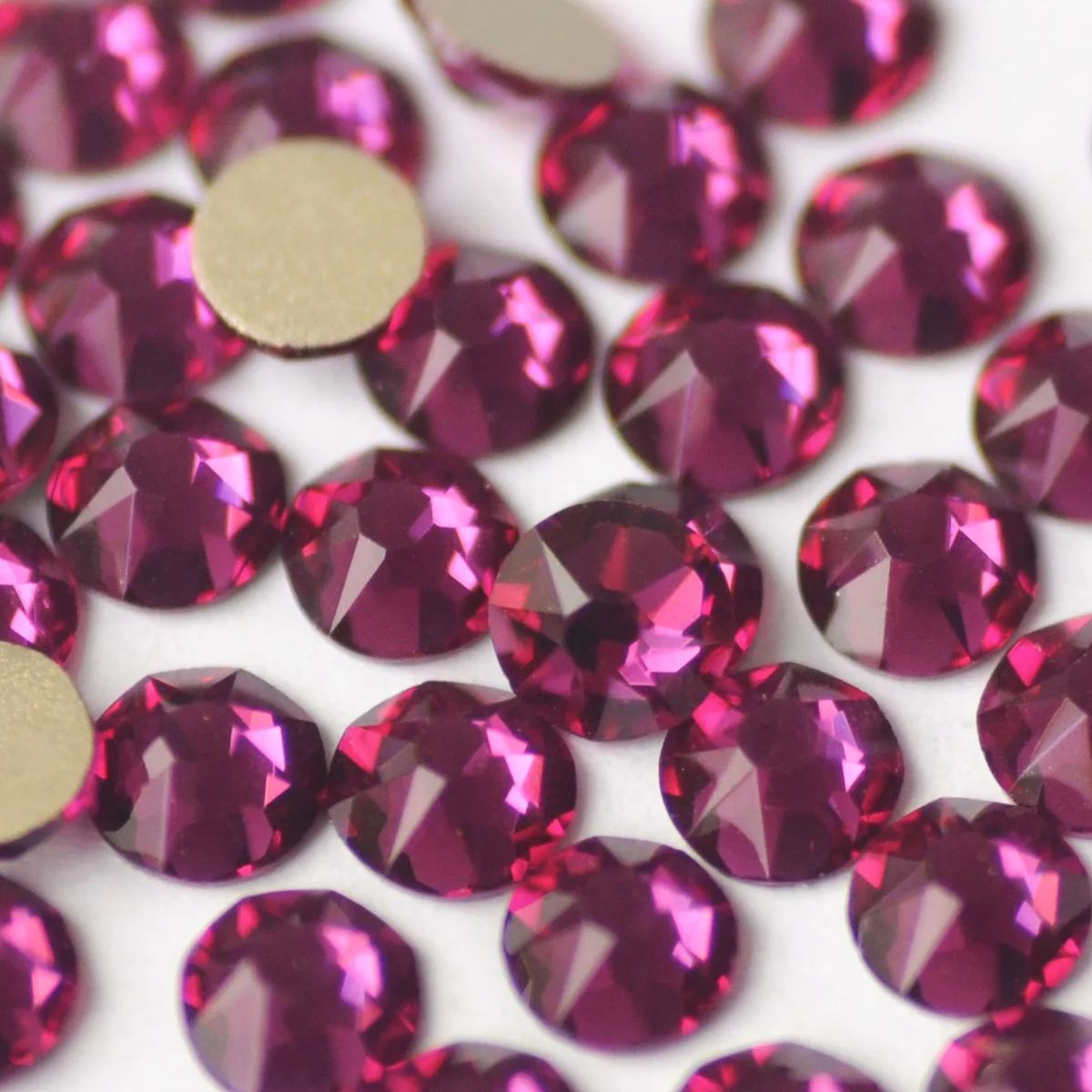 Nail Art Fuchsia - Kryształki Xirius 8 Duże 8 Małe