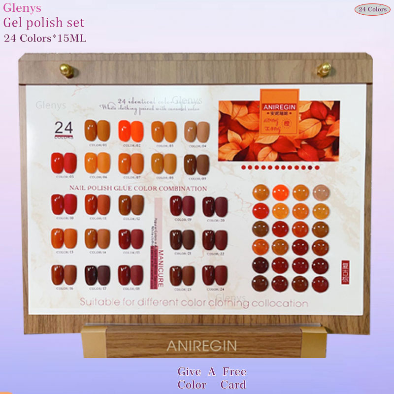 Nail Art Vintage - Vintage Brown 24-kolorowy lakier do paznokci