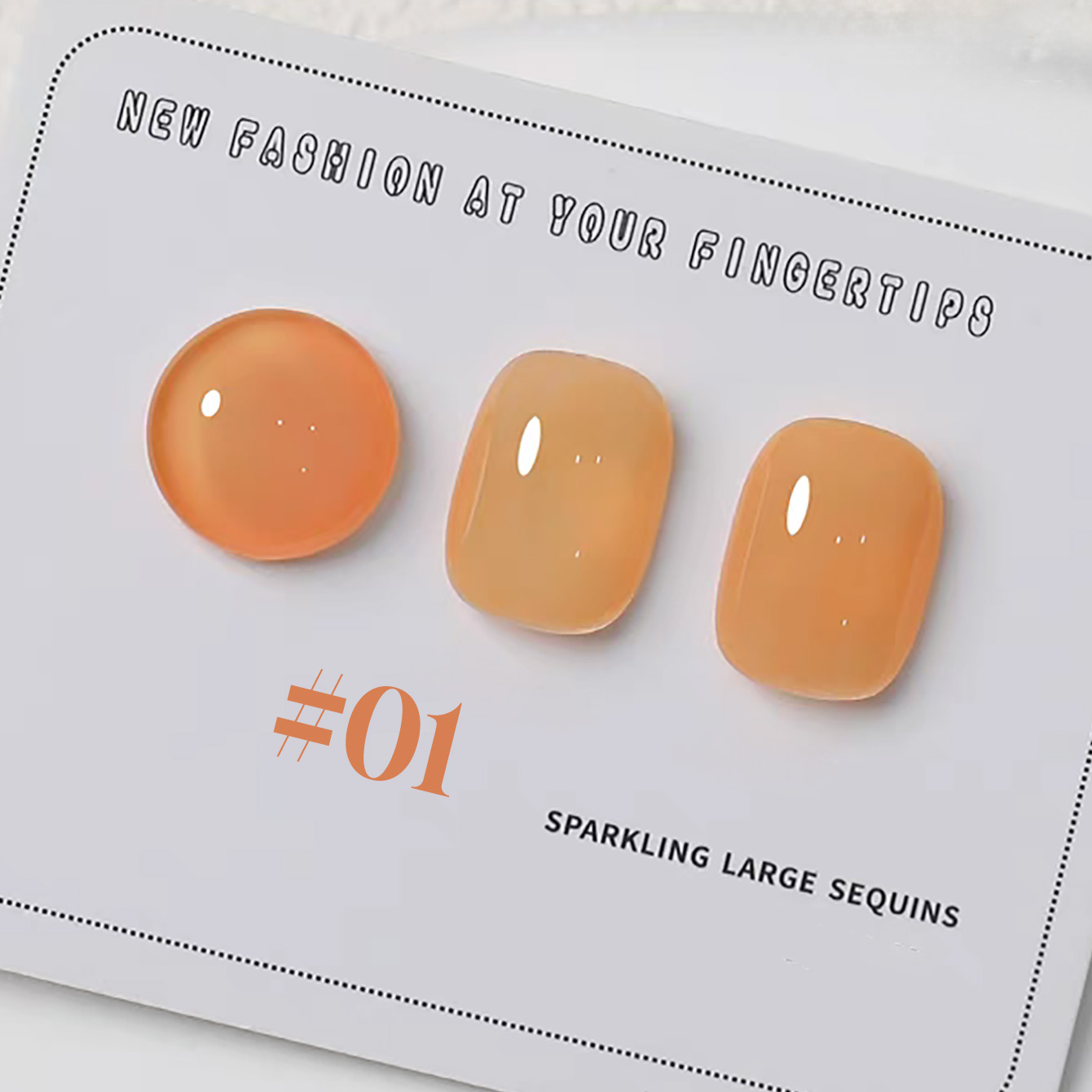 Nail Art Orange - 1-6 szt. PSK Nowy Lakier Hybrydowy