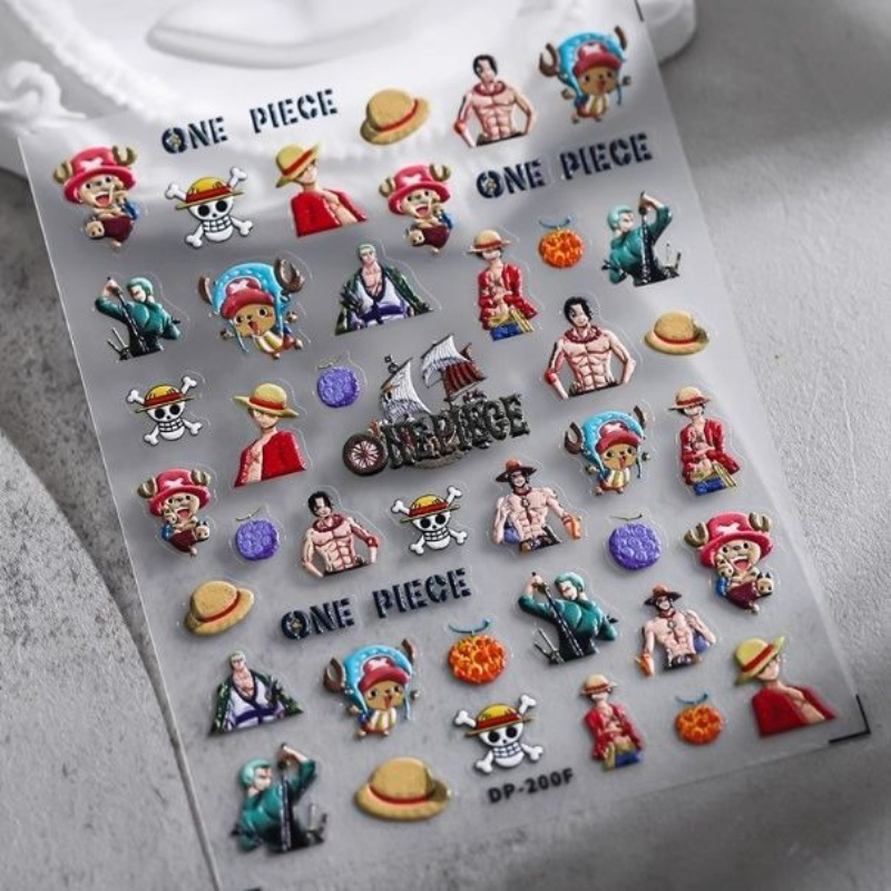 Nail Art Zoro One Piece - One Piece 2025 Nowy Kreskówkowy Śliczny