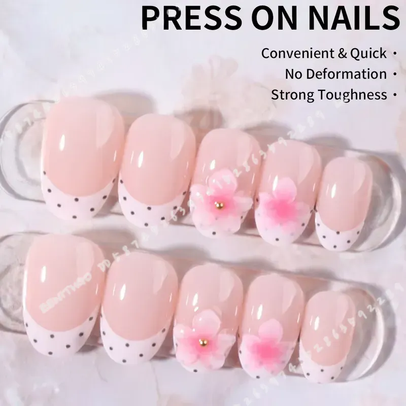24 szt. krótkich owalnych pazn – Nail Art Oval recenzja i cena