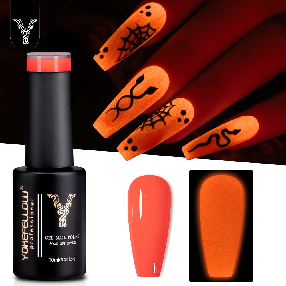 YOKEFELLOW Glow in the Dark Ge – Nail Art Orange recenzja i cena