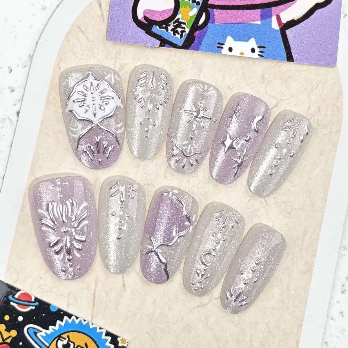 10 szt. Barokowe sztuczne pazn – Nail Art Maroon recenzja i cena
