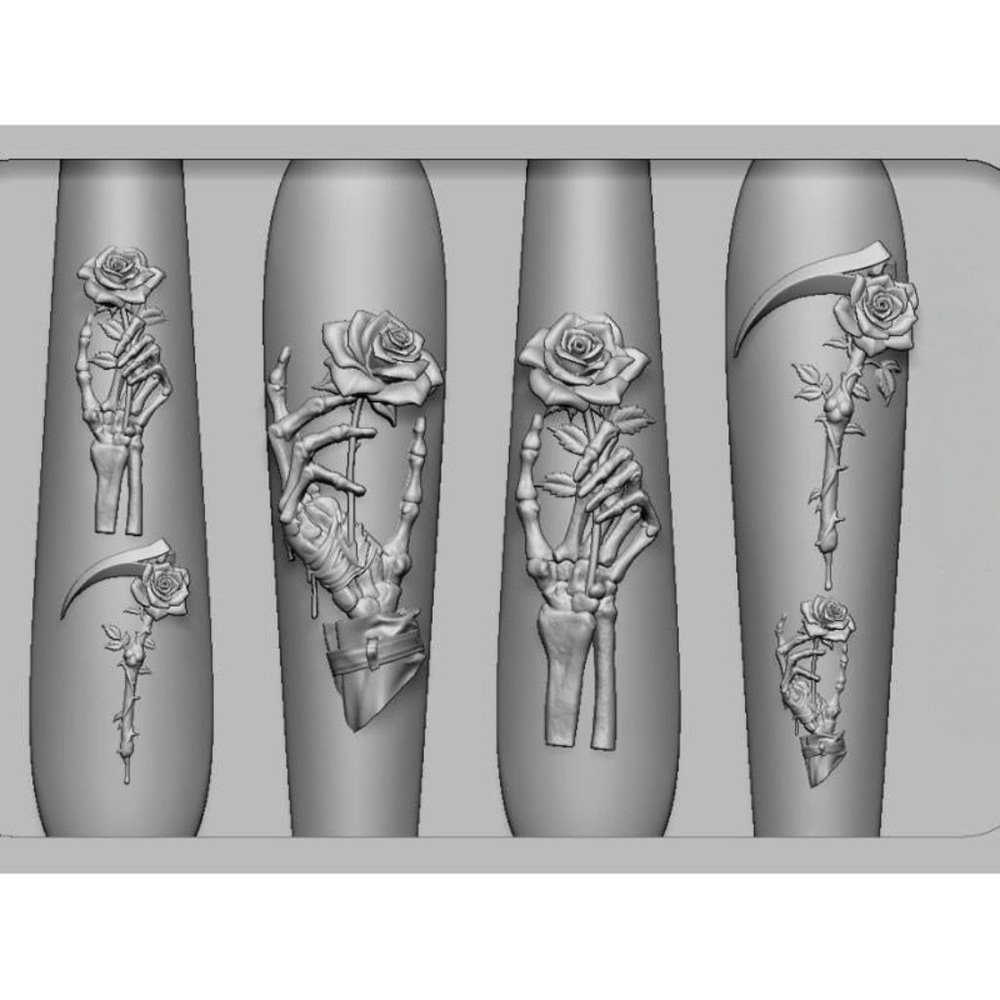 Zestaw 2 szt. Formy silikonowe – Nail Art Vintage recenzja i cena