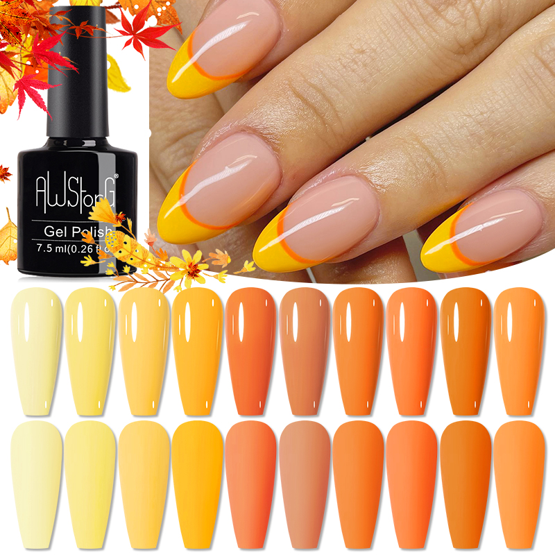 AWStorG 7.5ml 10 Kolorów Lakie – Nail Art Orange recenzja i cena