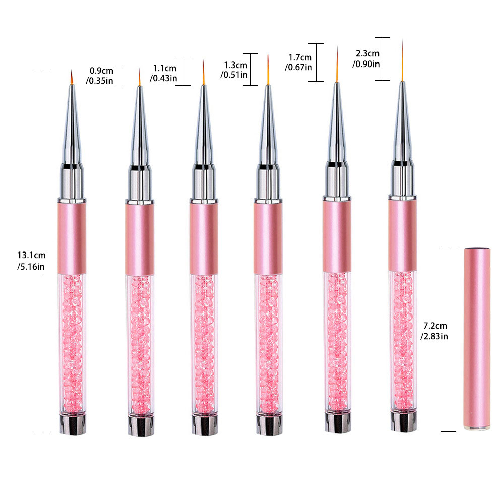6 sztuk/zestaw Akrylowe pędzel – Nail Fan Brush recenzja i cena
