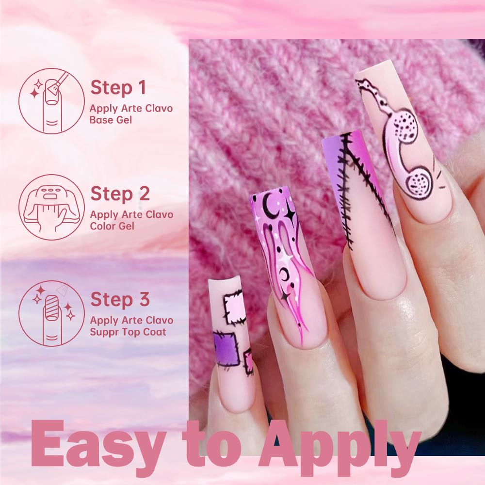 Arte Clavo Orange Yellow Serie – Nail Art Orange recenzja i cena