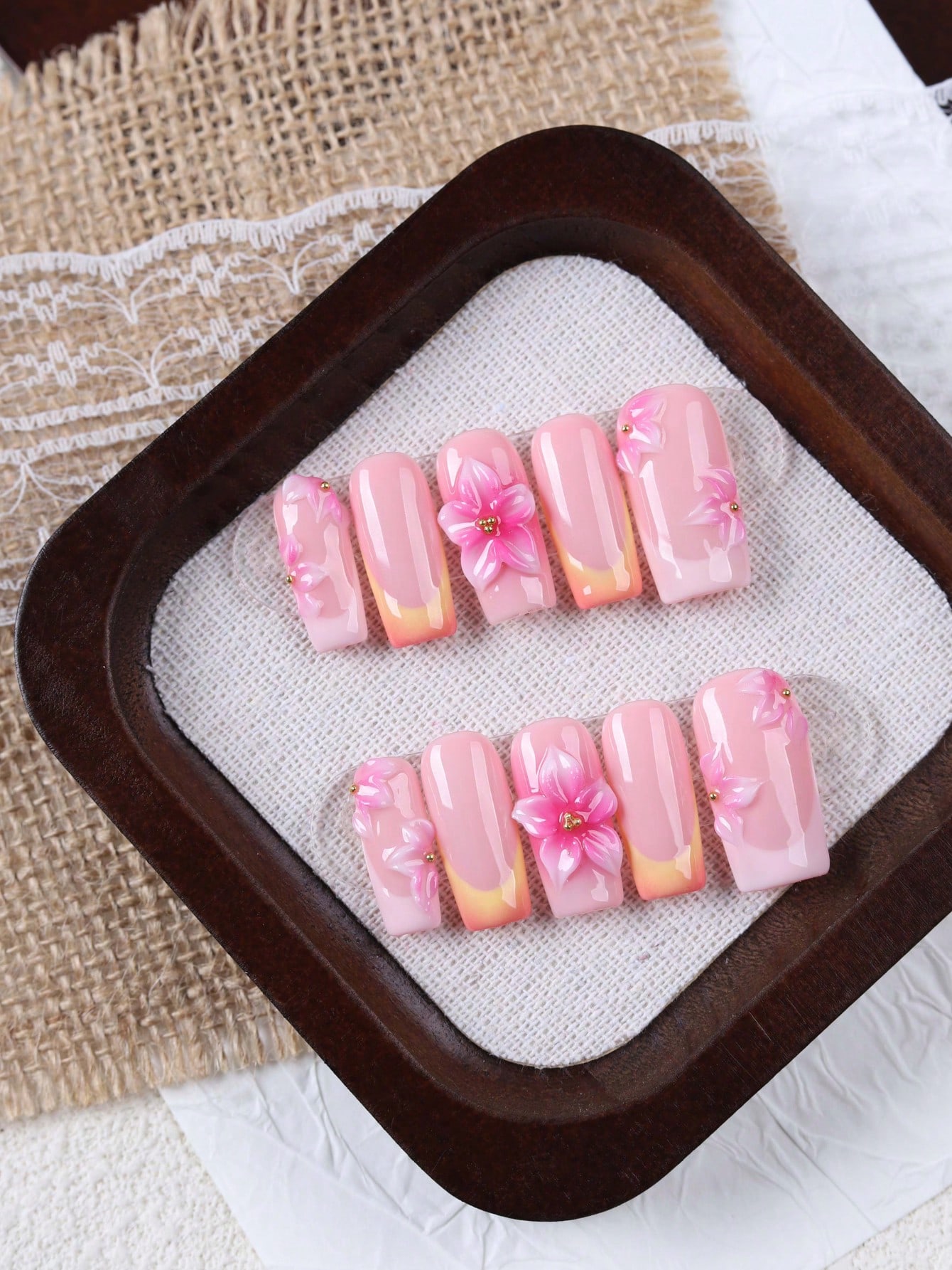 10 sztuk średniej długości pro – Nail Art Orange recenzja i cena