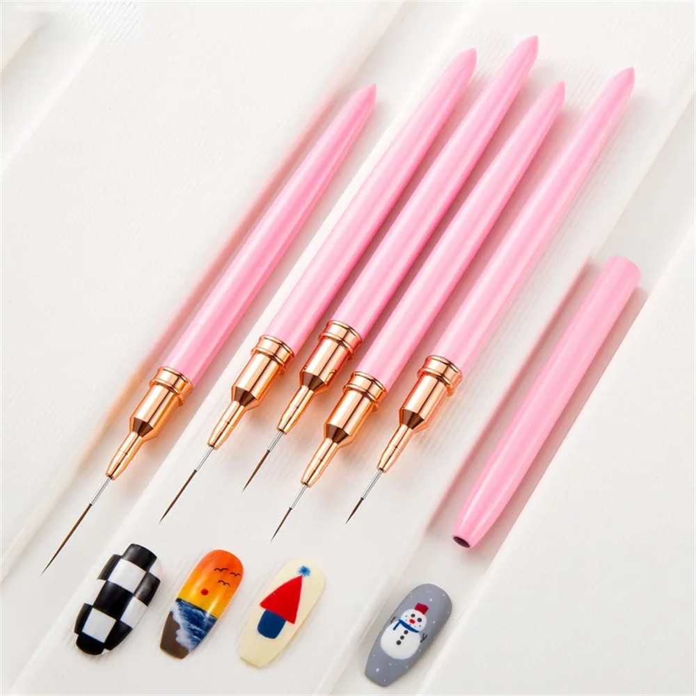 5 szt./1 zestaw Pędzelki do zd – Nail Fan Brush recenzja i cena