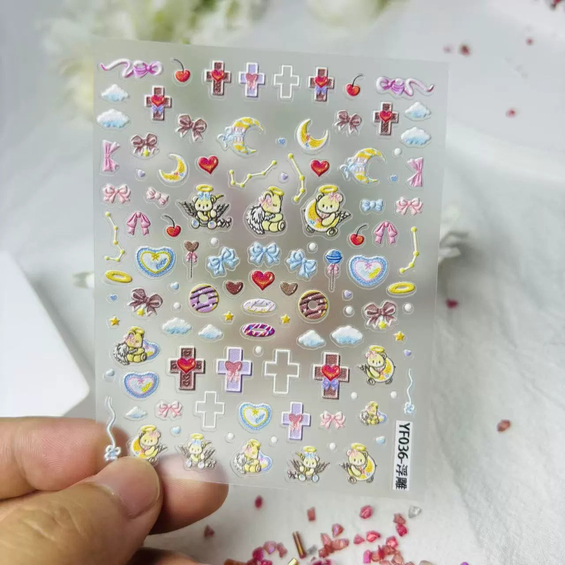 Urocze naklejki 3D z motywem a – Nail Art Vintage recenzja i cena