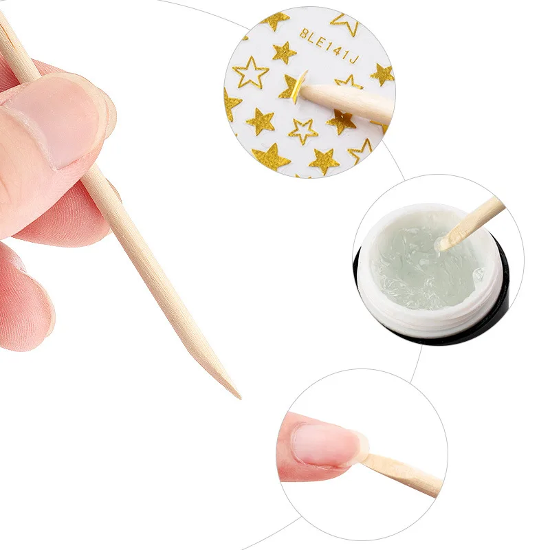 100 sztuk/pudełko Drewniane dw – Nail Art Orange recenzja i cena