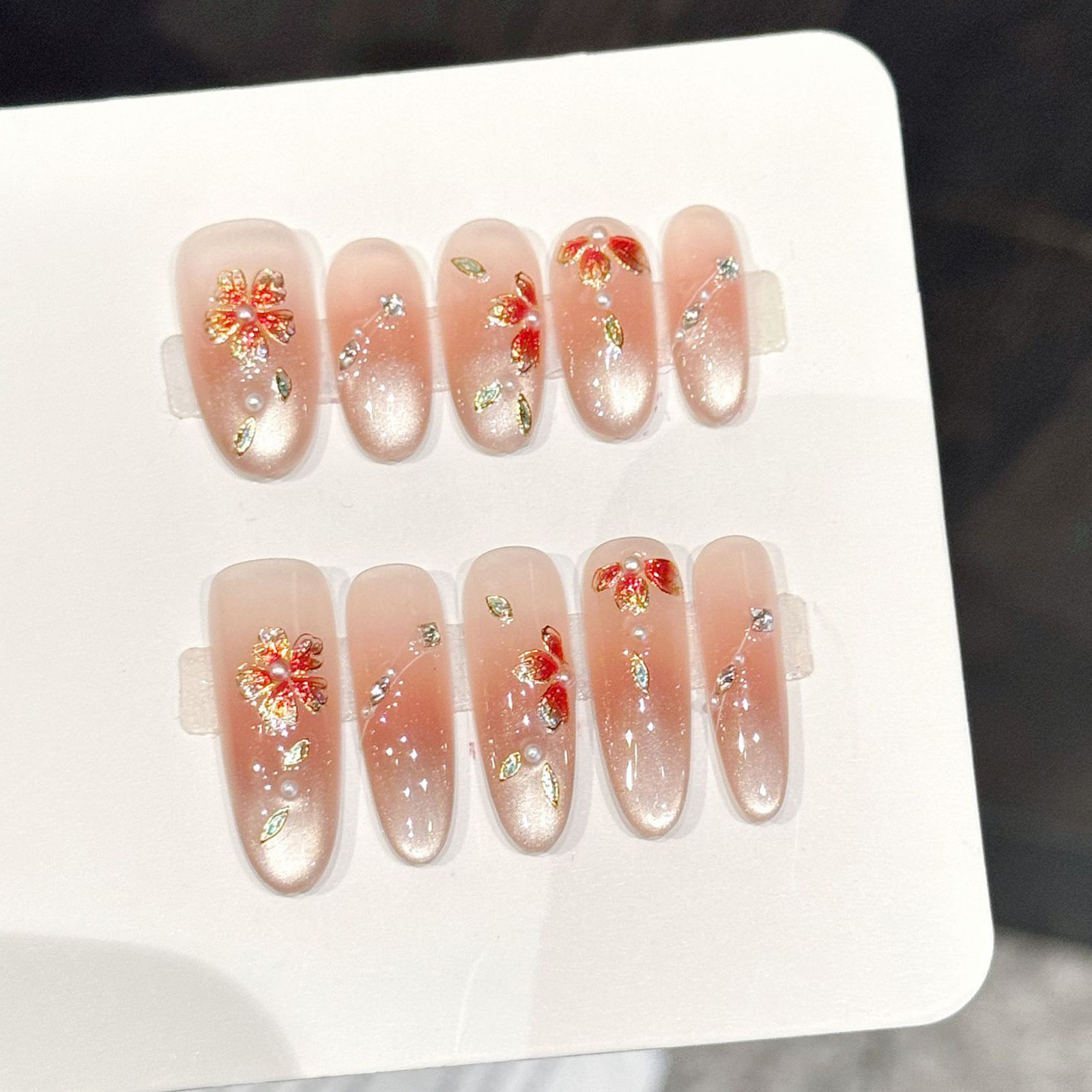 10 szt. Ręcznie Robione Sztucz – Nail Art Oval recenzja i cena