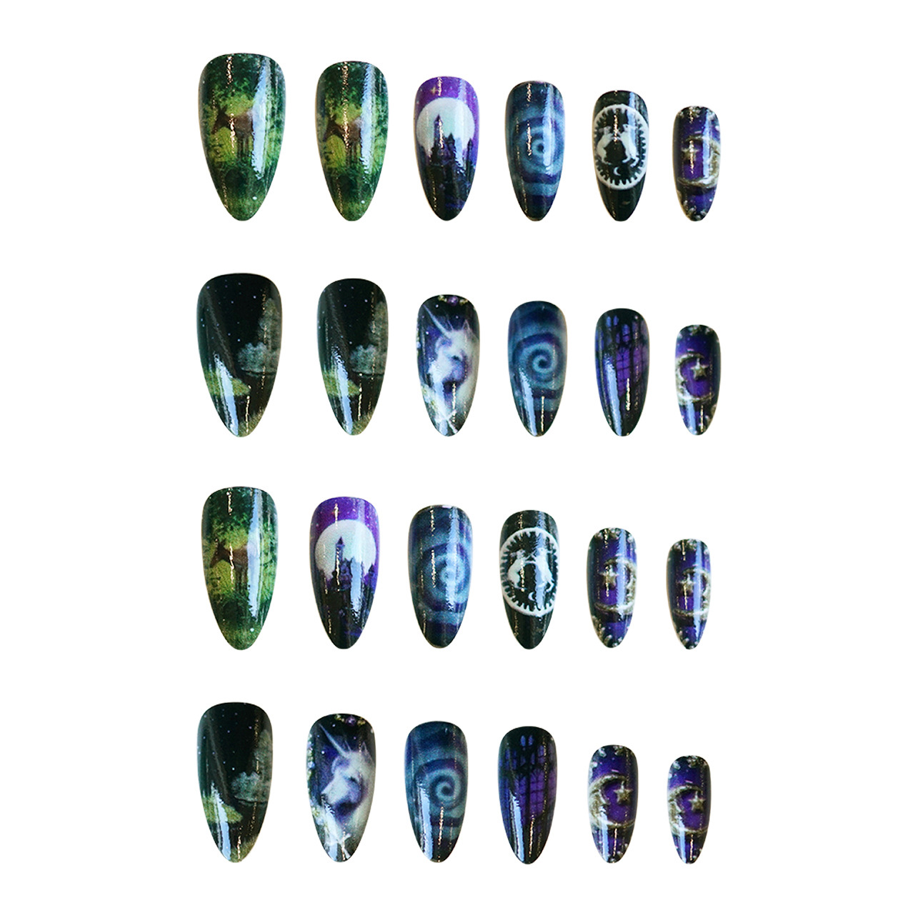 24 szt. Fantasy Celestial Hors – Nail Art Maroon recenzja i cena