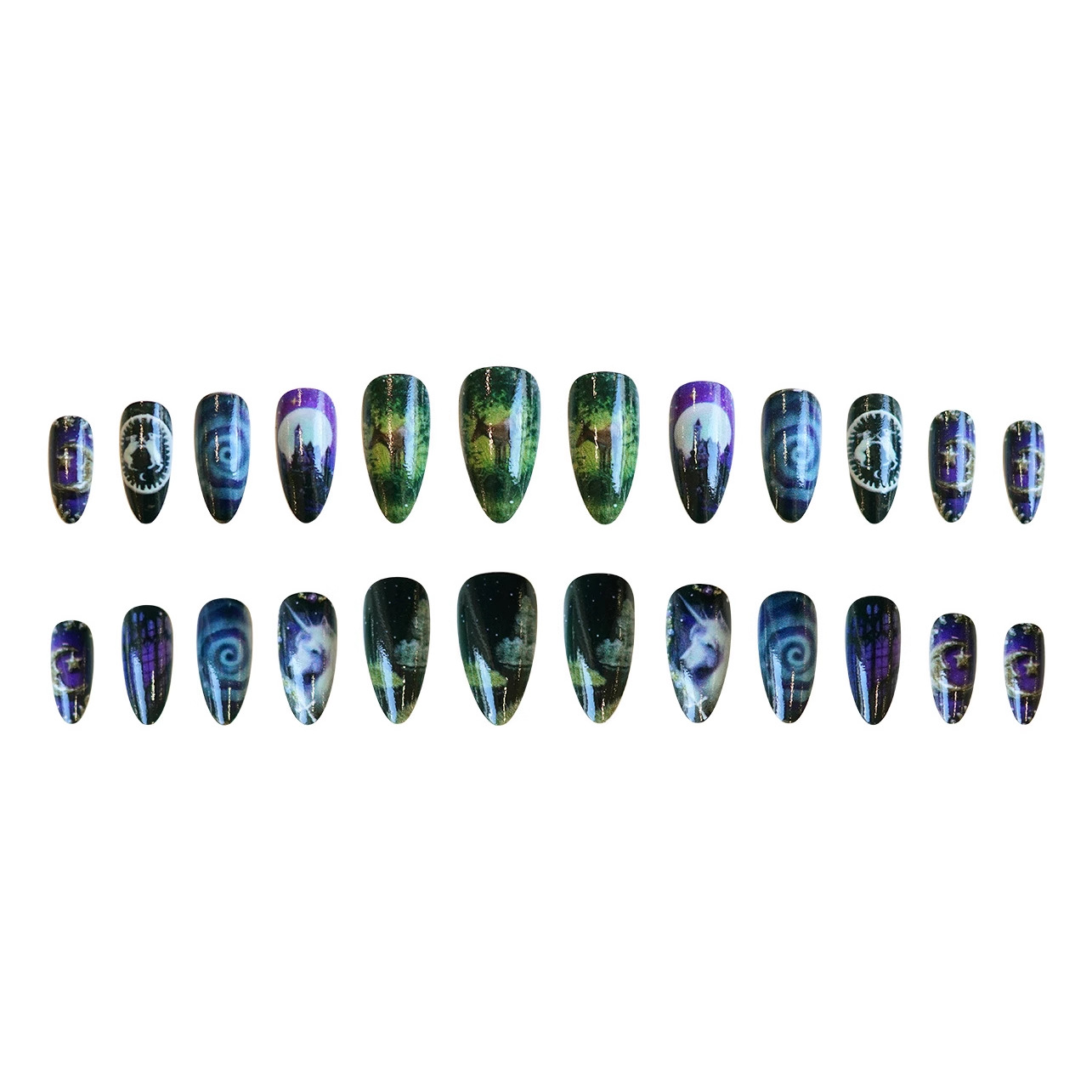 24 szt. Fantasy Celestial Hors – Nail Art Maroon recenzja i cena